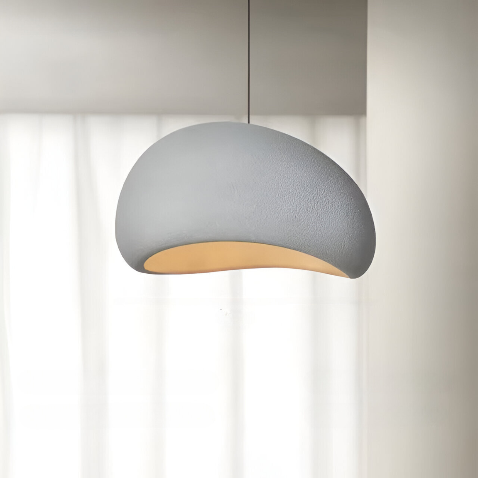 Contemporary stone pendant light chandelier