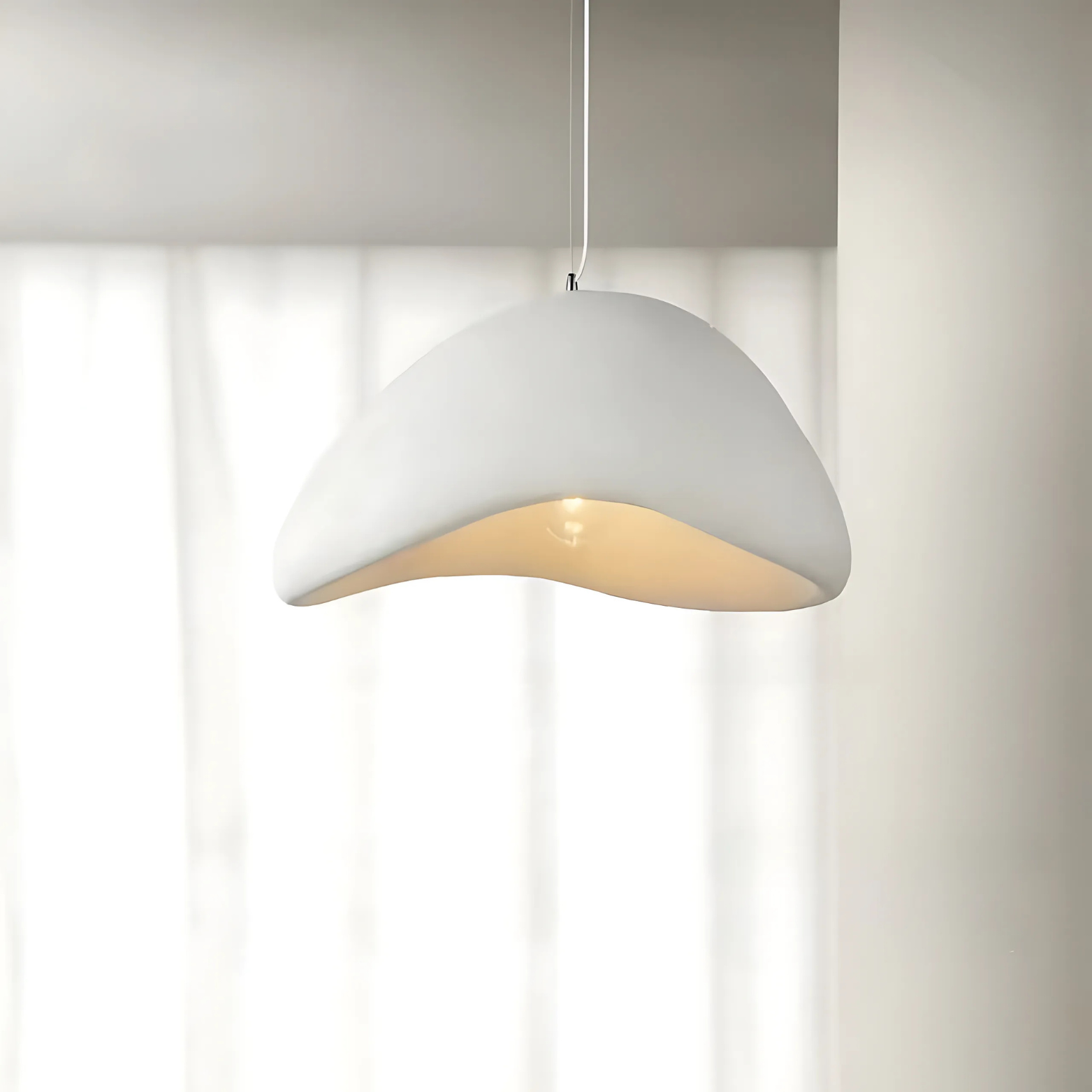 Contemporary stone pendant light chandelier