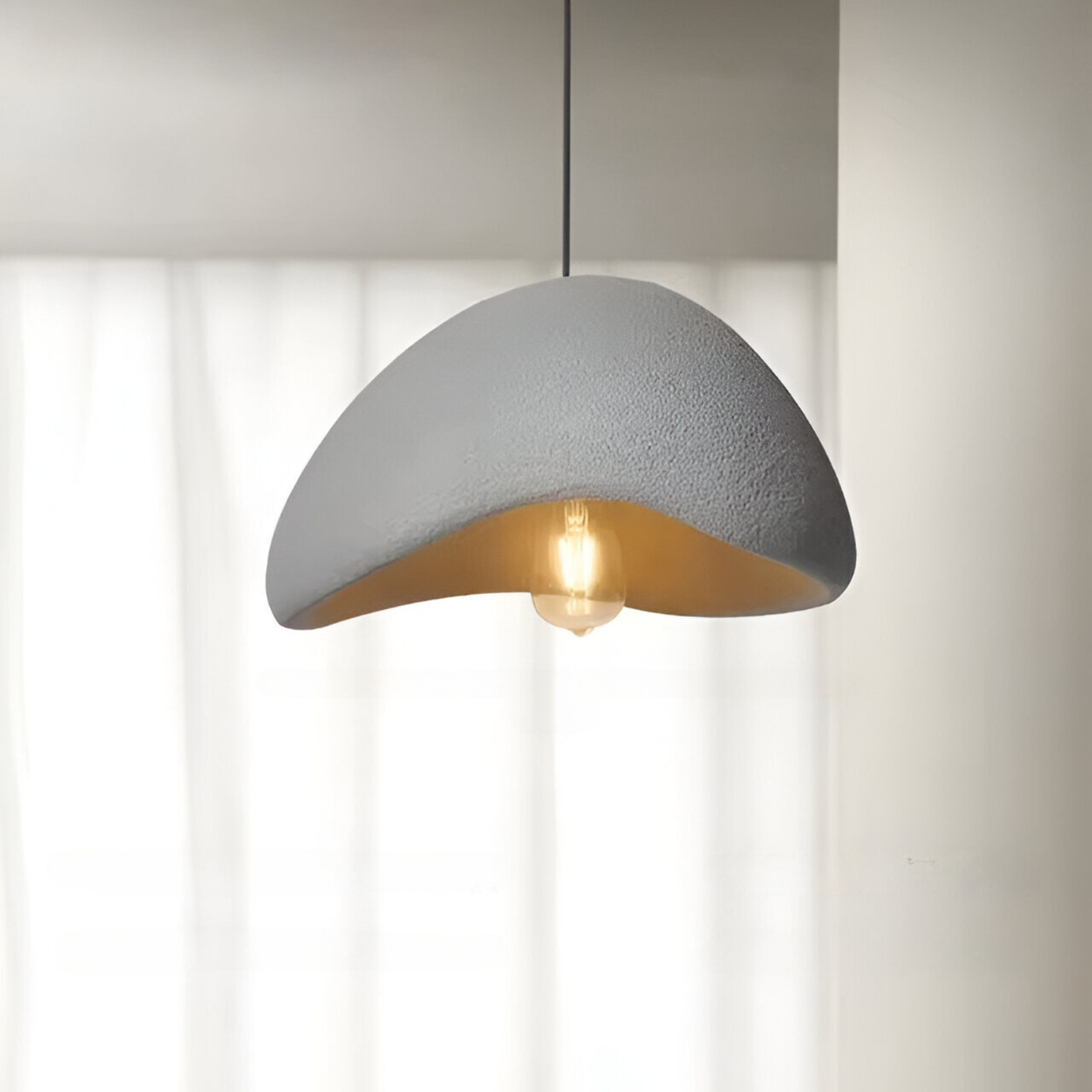 Contemporary stone pendant light chandelier