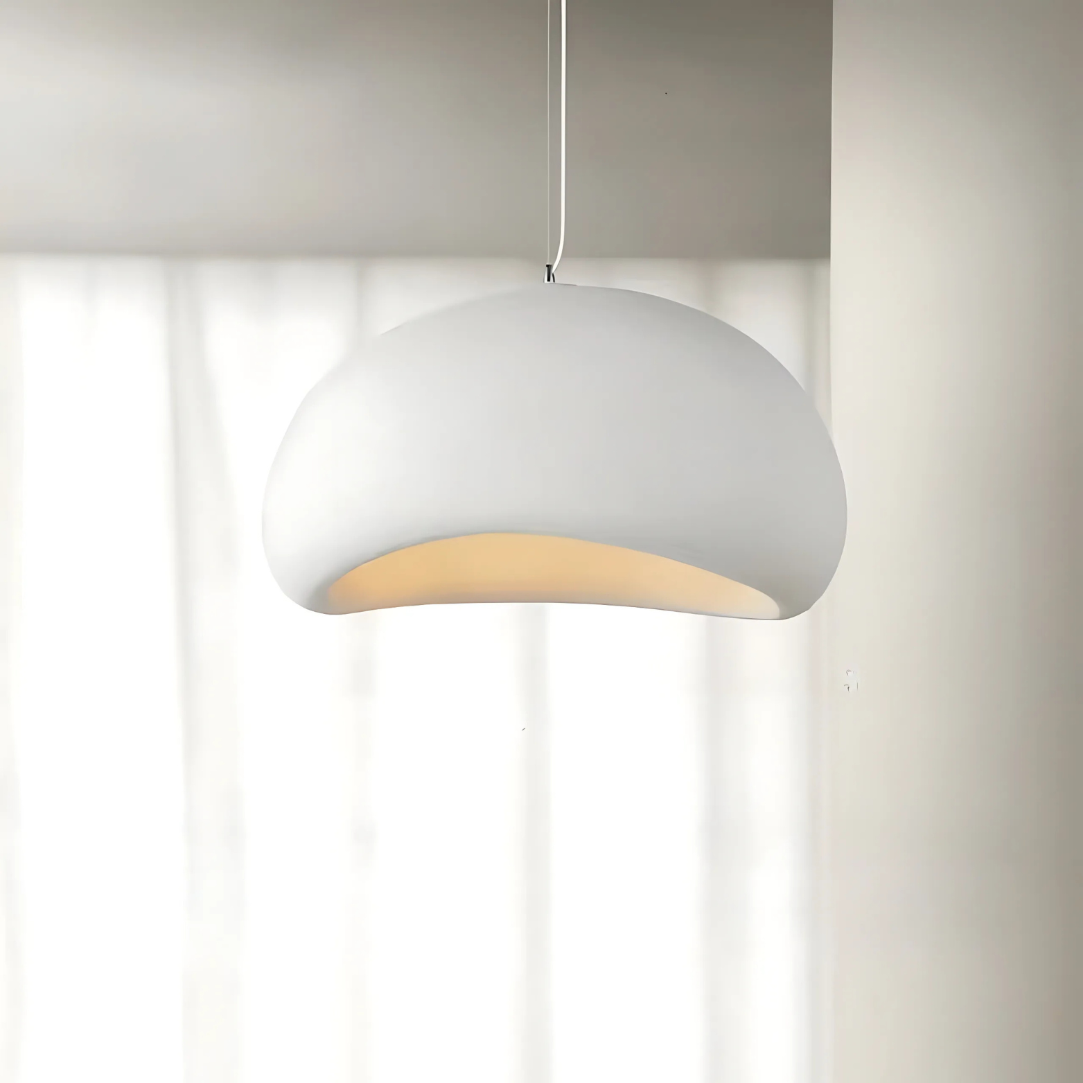 Contemporary stone pendant light chandelier