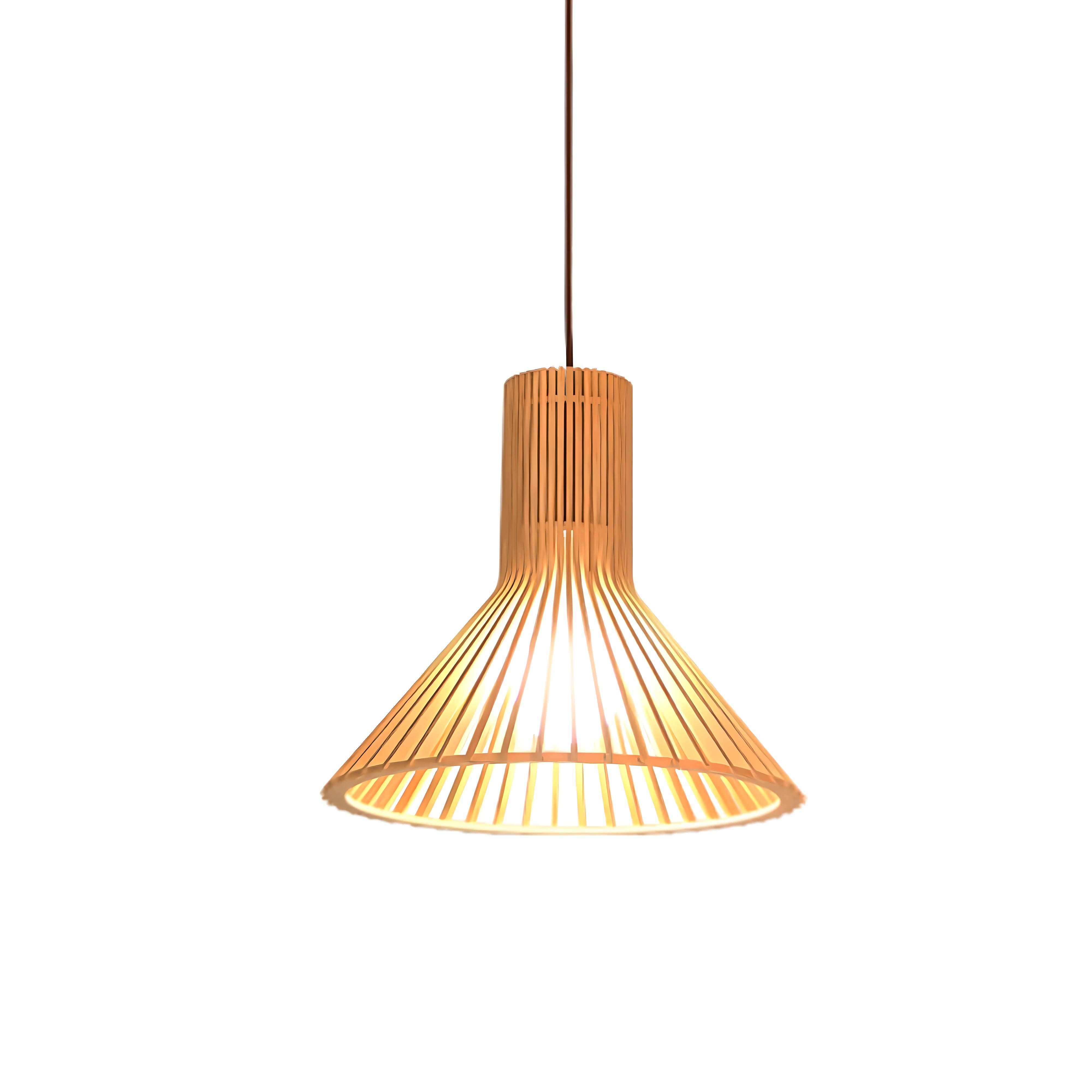 Gustavsburg - Wooden Cage Pendant Light