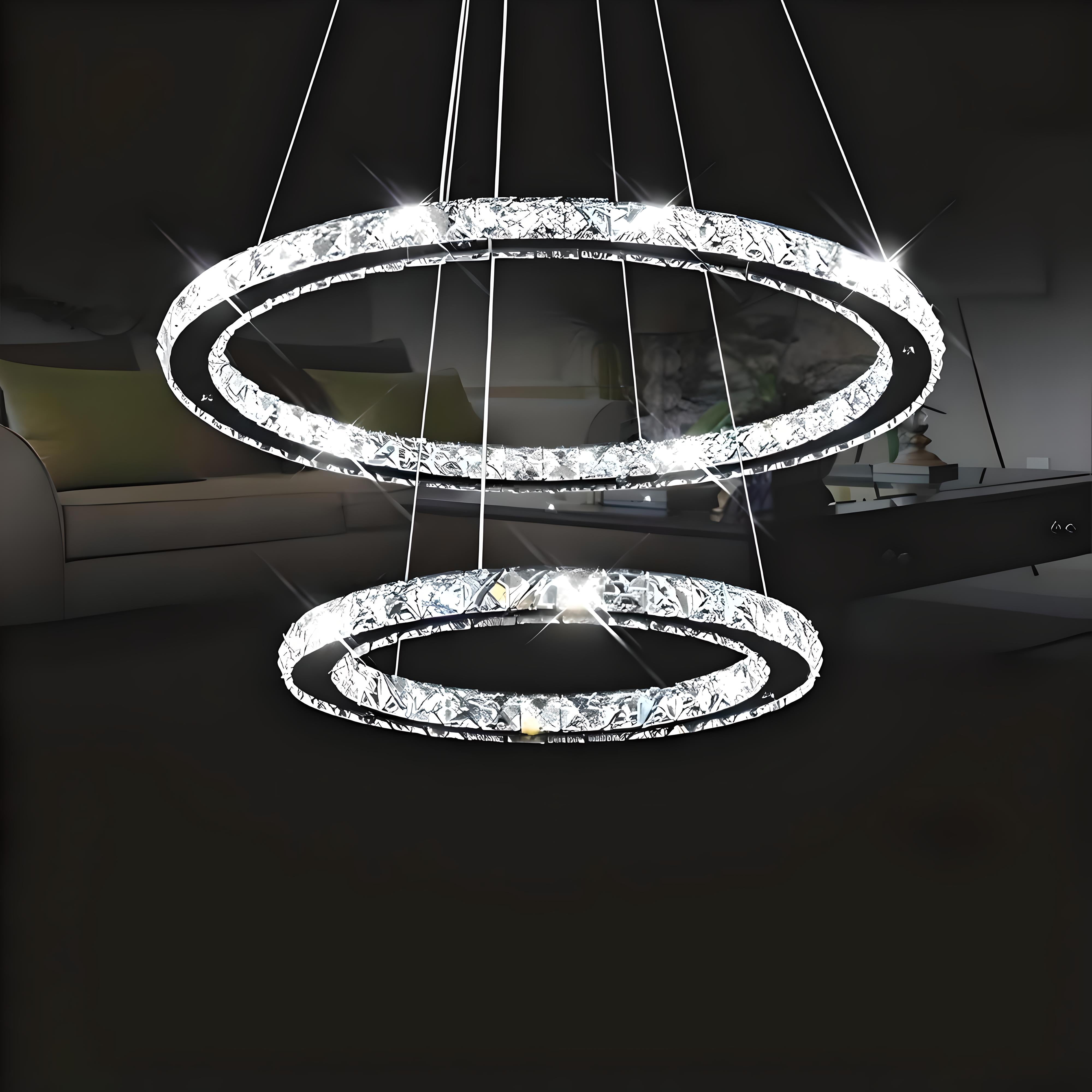 Hedmark - Oval Crystal Chandelier