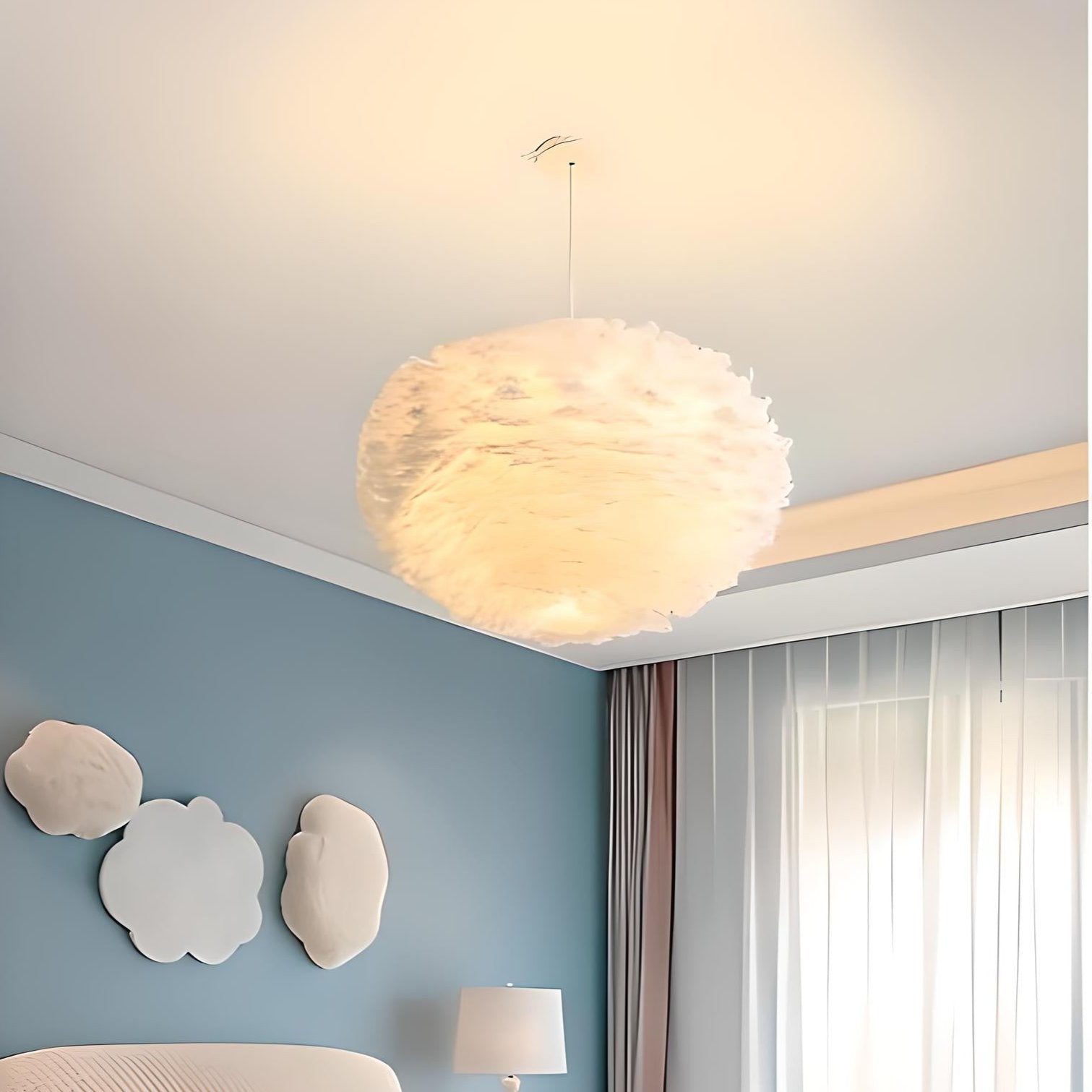 Stylish Feather Chandelier