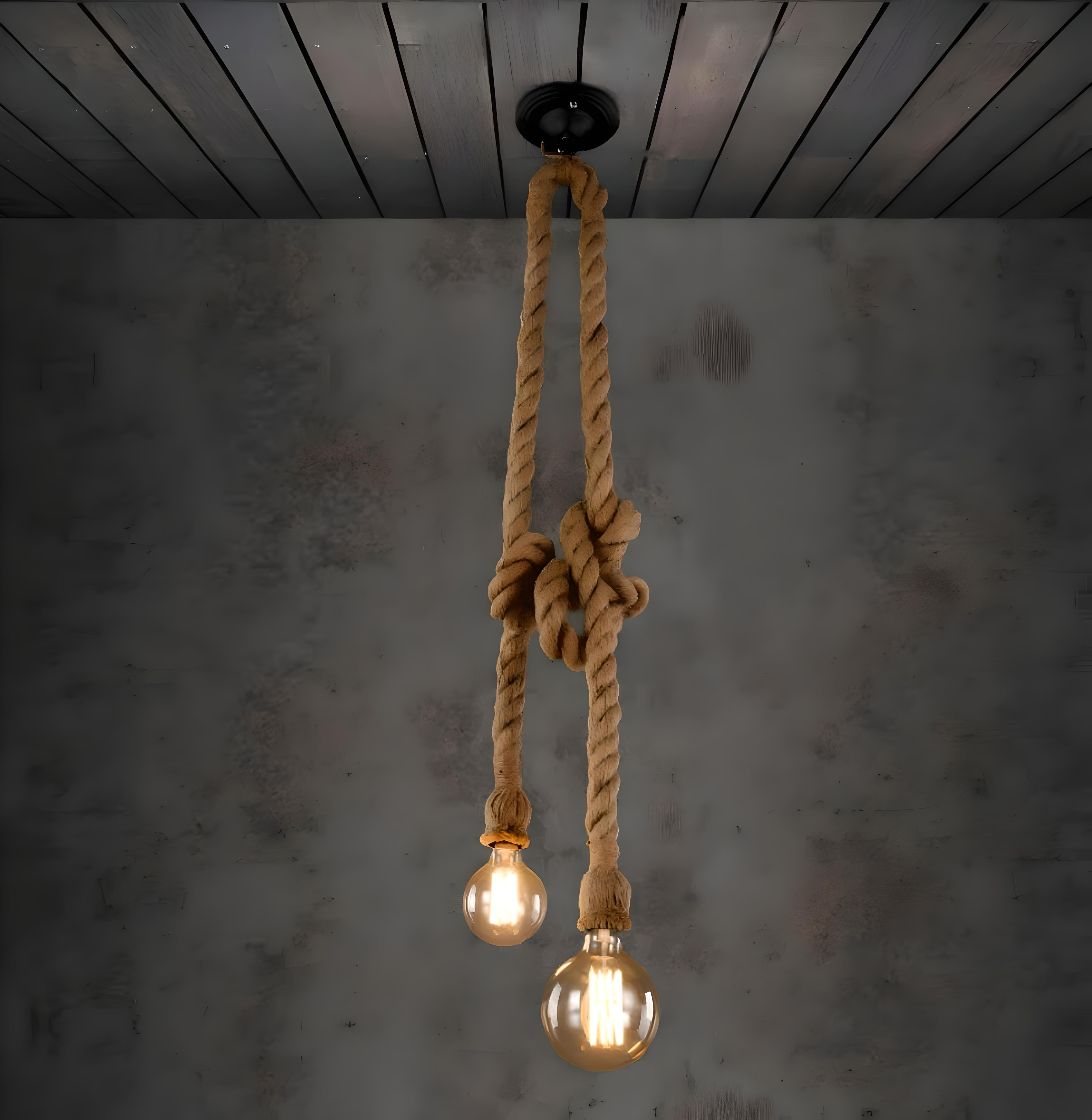 Hemp Rope Pendant Light