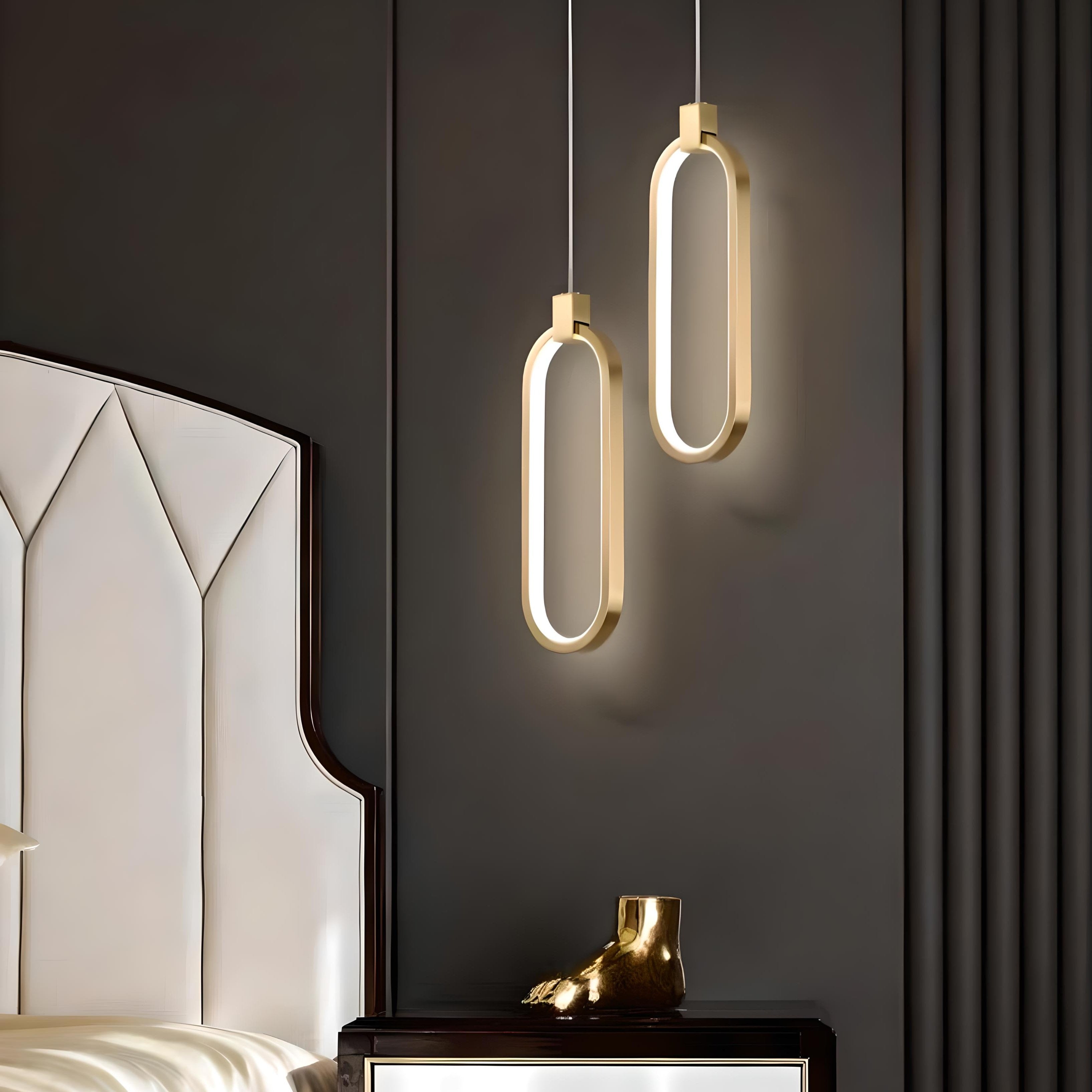 Stylish Bedside Chandelier