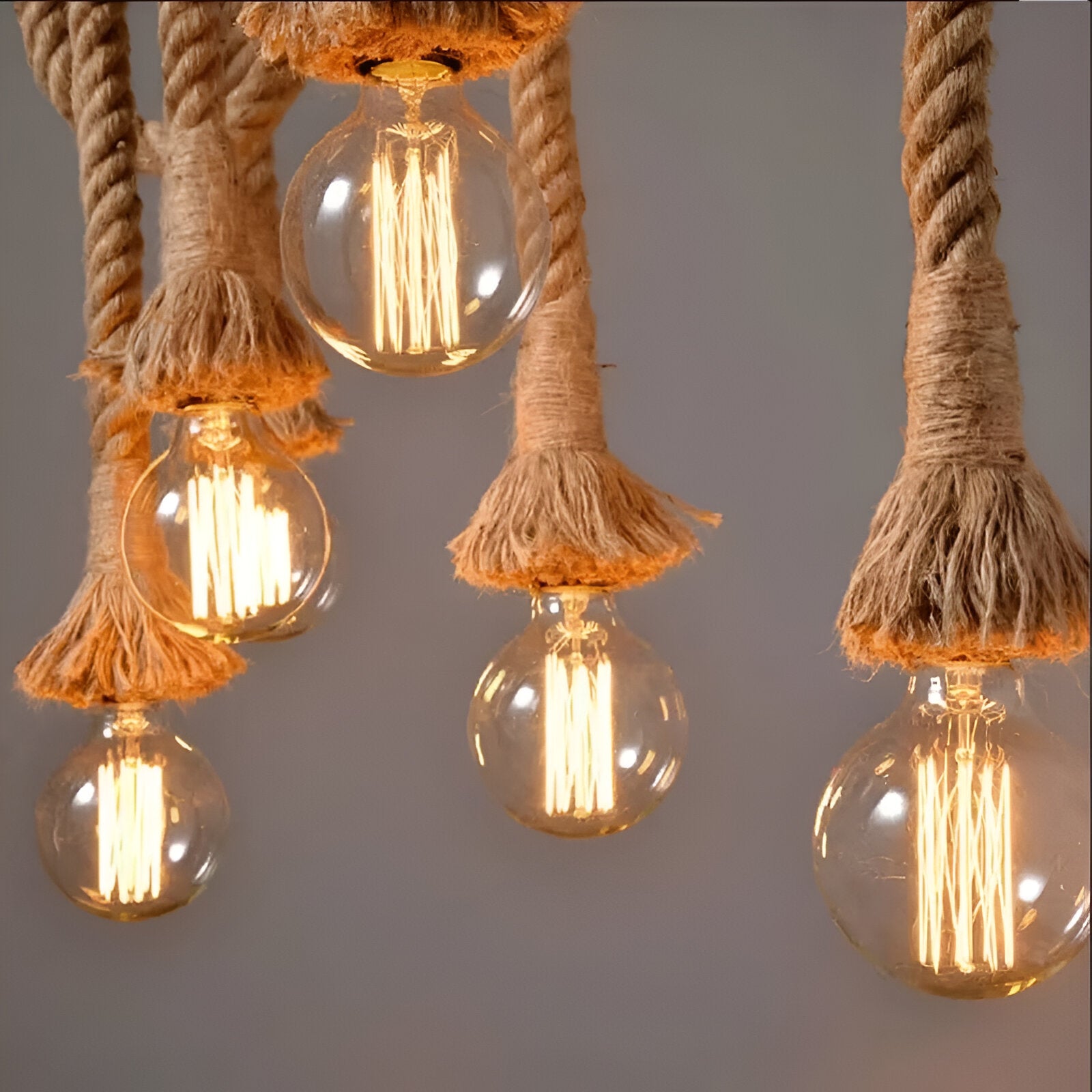 Hemp Rope Pendant Light